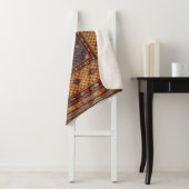 Koerdisch Safreh Dark Tan Yellow Blue  Sherpa Deken (In situ)