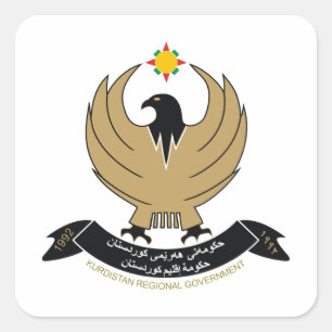 Koerdische COA Vierkante Sticker