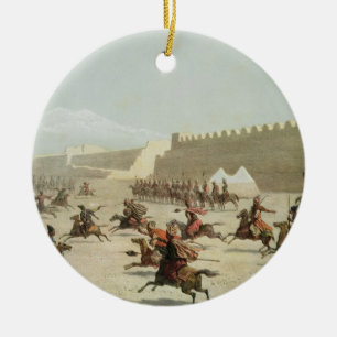 Koerdische en Tatar-strijders in Sadar Abbat, Arme Keramisch Ornament