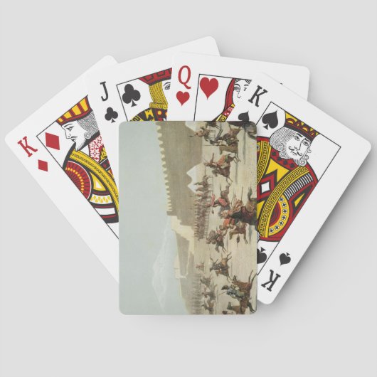 Koerdische en Tatar-strijders in Sadar Abbat, Arme Speelkaarten (Achterkant)