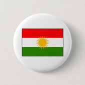 Koerdische Iraakse vlag Ronde Button 5,7 Cm (Voorkant)