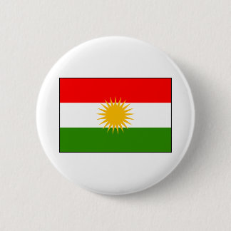 Koerdische Iraakse vlag Ronde Button 5,7 Cm