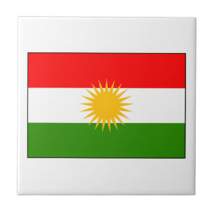 Koerdische Iraakse vlag Tegeltje