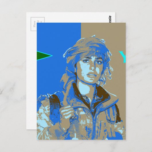 Koerdische JPJ Vuurkunst 3 Briefkaart (Voorkant / Achterkant)