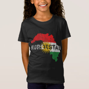 Koerdische kaart en vlag Souvenir - Koerdist in no T-shirt