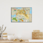 Koerdische kaart poster (Keuken)