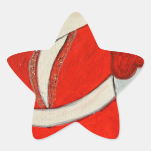 Koerdische kerstman ster sticker