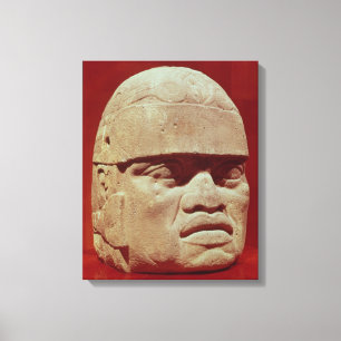 Koerdische kop, Olmec Canvas Afdruk