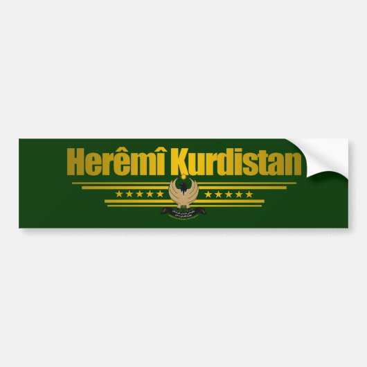 "Koerdische trots" Bumpersticker (Voorkant)