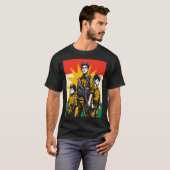 Koerdische vlag actief t-shirt (Voorkant volledig)