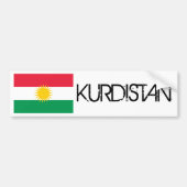 Koerdische vlag bumpersticker (Voorkant)
