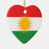 Koerdische vlag keramisch ornament (Rechts)