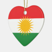 Koerdische vlag keramisch ornament (Links)