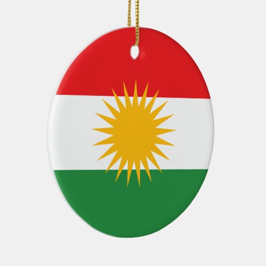 Koerdische vlag keramisch ornament (Rechts)