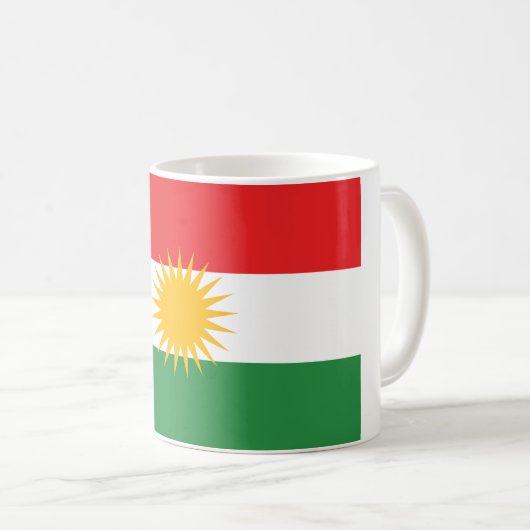 Koerdische vlag koffiemok (Voorkant rechts)