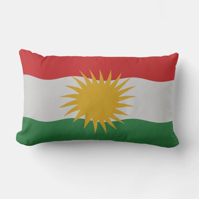 Koerdische vlag kussen (Voorkant)