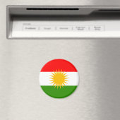 Koerdische vlag magneet (Insitu (Vaatwasser))