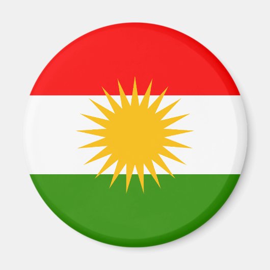 Koerdische vlag magneet (Voorkant)