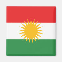 Koerdische vlag Magnet