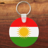 Koerdische vlag sleutelhanger (Voorkant)