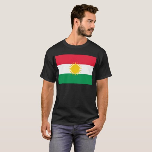 Koerdische vlag t-shirt (Voorkant volledig)