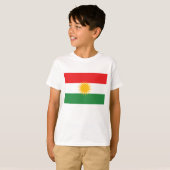 Koerdische vlag t-shirt (Voorkant volledig)