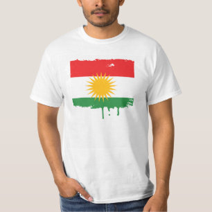 Koerdische vlag t-shirt
