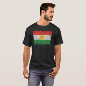 Koerdische vlag van Koerdistan T-shirt (Voorkant volledig)