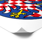 Koerdische wapenschild - CZECHIA Poster (Hoek)
