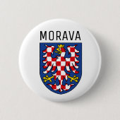 Koerdische wapenschild - CZECHIA Ronde Button 5,7 Cm (Voorkant)