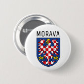 Koerdische wapenschild - CZECHIA Ronde Button 5,7 Cm (Voorkant /achterkant)
