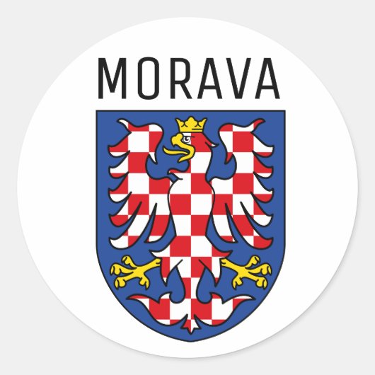 Koerdische wapenschild - CZECHIA Ronde Sticker (Voorkant)