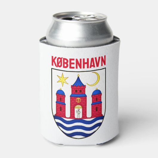 Koerdische wapenschild - DENEMARKEN Blikjeskoeler (Blikje Voorkant)