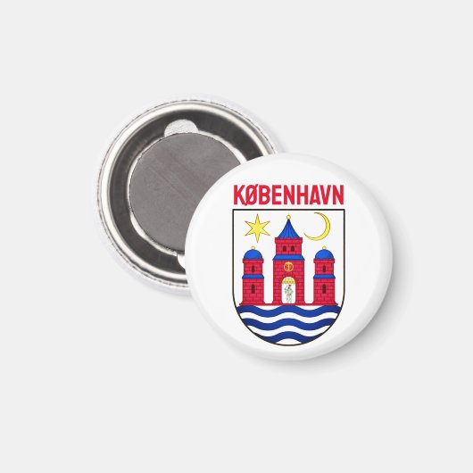 Koerdische wapenschild - DENEMARKEN Magneet (Voorkant / Achterkant)