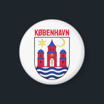 Koerdische wapenschild - DENEMARKEN Magneet<br><div class="desc">Het wapen van de hoofdstad Denemarken - Kopenhagen.</div>