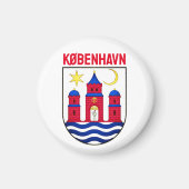 Koerdische wapenschild - DENEMARKEN Magneet (Voorkant)