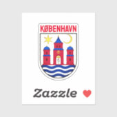 Koerdische wapenschild - DENEMARKEN Sticker (Vel)