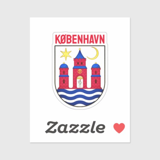 Koerdische wapenschild - DENEMARKEN Sticker (Vel)