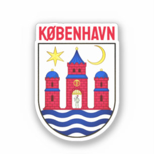 Koerdische wapenschild - DENEMARKEN Sticker