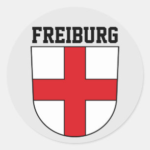 Koerdische wapenschild Freiburg im Breisgau - DUIT Ronde Sticker