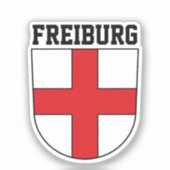 Koerdische wapenschild Freiburg im Breisgau - DUIT Sticker (Voorkant)