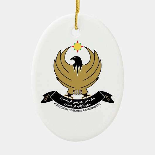 Koerdische wapenstilstand keramisch ornament (Voorkant)