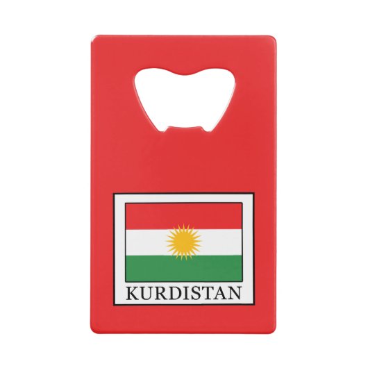 Koerdistan Creditkaart Flessenopener (Voorkant)