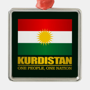 Koerdistan (één volk, één natie) metalen ornament