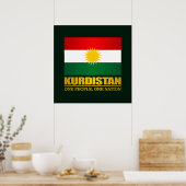 Koerdistan (één volk, één natie) poster (Keuken)
