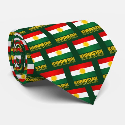 Koerdistan (één volk, één natie) stropdas (Opgerold)