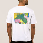 Koerdistan Het land van Koerden T-shirt (Achterkant)