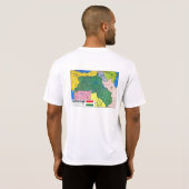 Koerdistan Het land van Koerden T-shirt (Achterkant volledig)