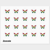 Koerdistan Hypolimnas Butterfly Ronde Sticker (Vel)