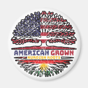 Koerdistan Kurdish US American USA United States T Magneet